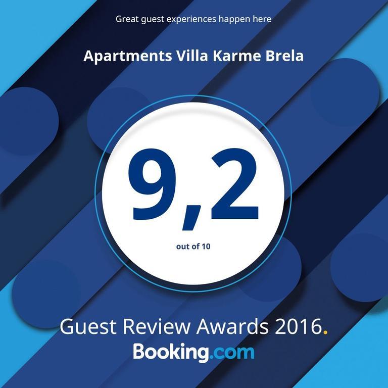 Apartments Villa Karme Brela Bagian luar foto